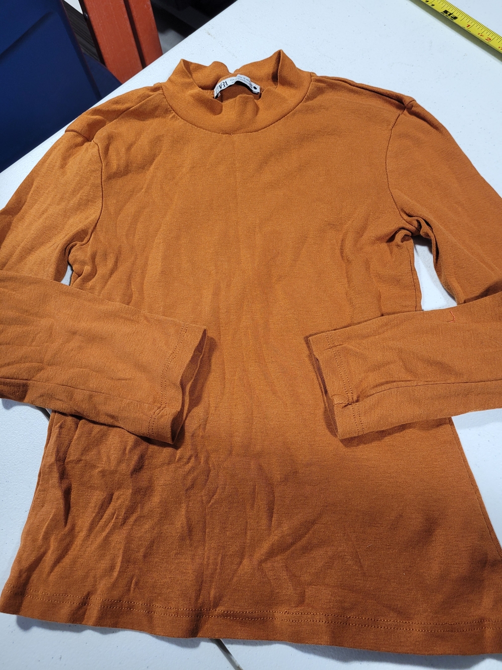 Zara Kids Orange Turtleneck Top